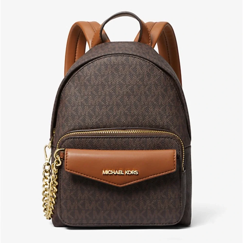 MICHAEL KORS Maisie Extra-Small Logo 2-in-1 Backpack Brown  NWT